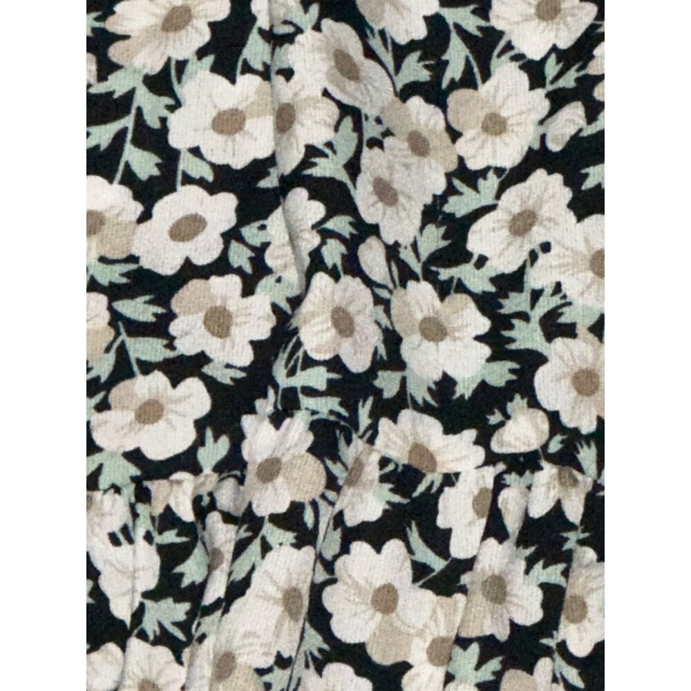 Pretty Garden M Navy White Floral Halter Backless Tiered Ruffle Maxi Boho Dress - Picture 11 of 11